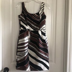 TRINA TURK Dress size 2 brown black white